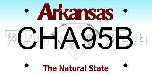 CHA95B Arkansas License Plate