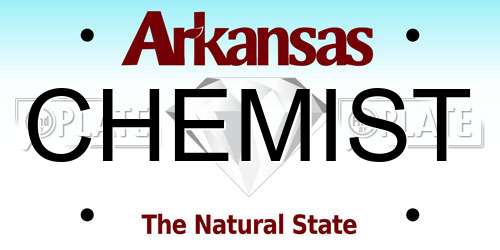 CHEMIST Arkansas License Plate