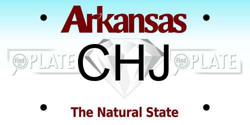 CHJ Arkansas License Plate