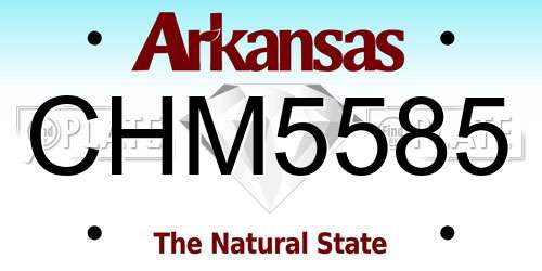 CHM5585 Arkansas License Plate