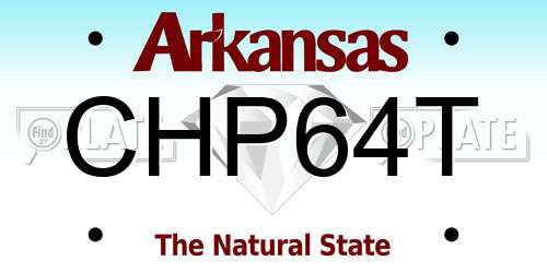 CHP64T Arkansas License Plate