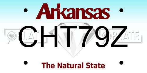 CHT79Z Arkansas License Plate