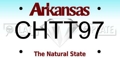 CHTT97 Arkansas License Plate