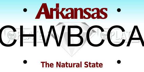 CHWBCCA Arkansas License Plate