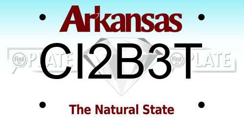 CI2B3T Arkansas License Plate