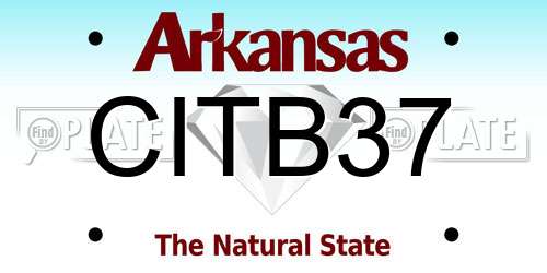 CITB37 Arkansas License Plate