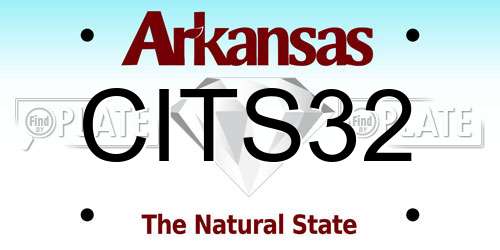 CITS32 Arkansas License Plate