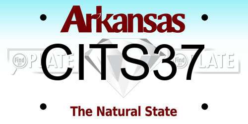 CITS37 Arkansas License Plate