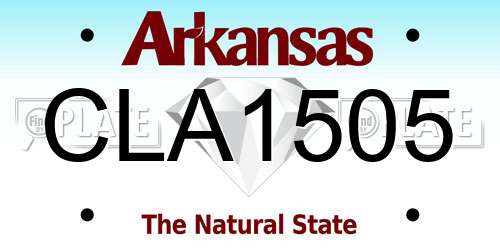 CLA1505 Arkansas License Plate