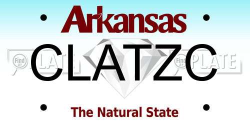 CLATZC Arkansas License Plate