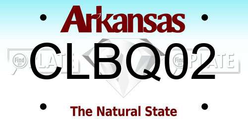 CLBQ02 Arkansas License Plate