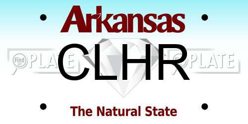 CLHR Arkansas License Plate
