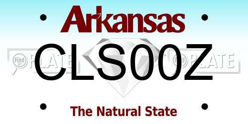 CLS00Z Arkansas License Plate