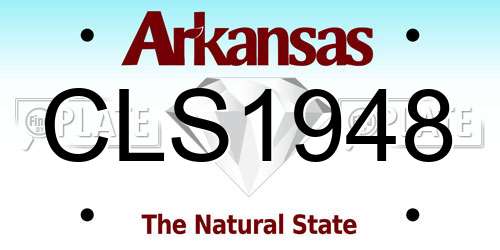 CLS1948 Arkansas License Plate