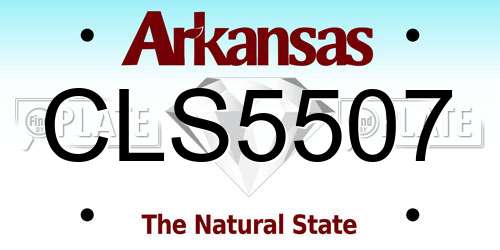 CLS5507 Arkansas License Plate