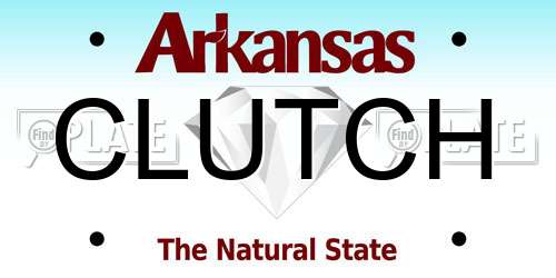 CLUTCH Arkansas License Plate