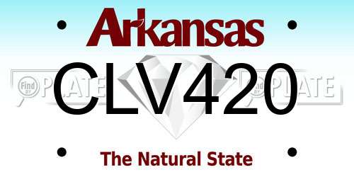 CLV420 Arkansas License Plate