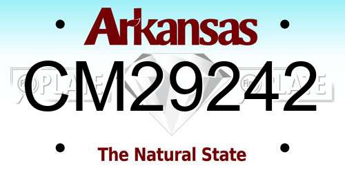 CM29242 Arkansas License Plate