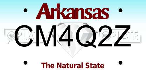 CM4Q2Z Arkansas License Plate