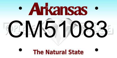 CM51083 Arkansas License Plate