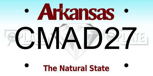 CMAD27 Arkansas License Plate