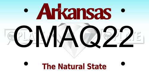 CMAQ22 Arkansas License Plate