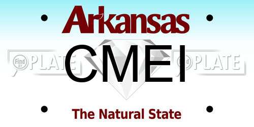 CMEI Arkansas License Plate