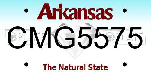 CMG5575 Arkansas License Plate