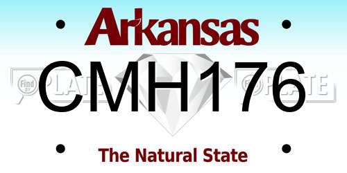 CMH176 Arkansas License Plate