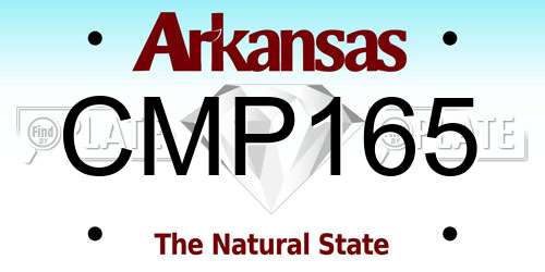 CMP165 Arkansas License Plate