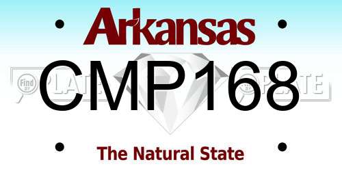 CMP168 Arkansas License Plate
