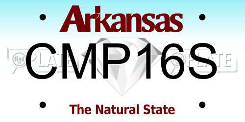CMP16S Arkansas License Plate