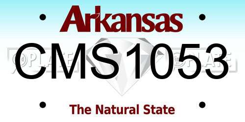 CMS1053 Arkansas License Plate