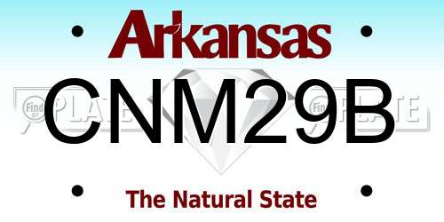 CNM29B Arkansas License Plate