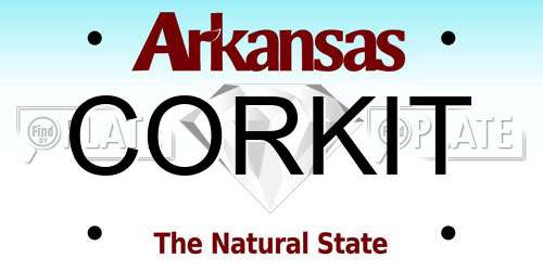 CORKIT Arkansas License Plate