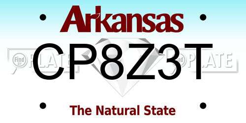 CP8Z3T Arkansas License Plate