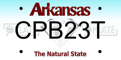 CPB23T Arkansas License Plate