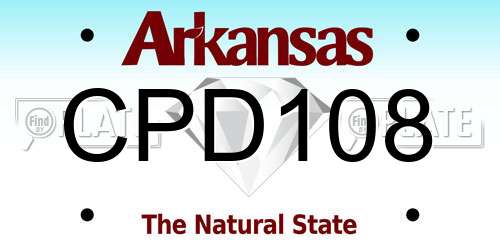 CPD108 Arkansas License Plate