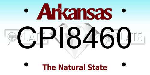 CPI8460 Arkansas License Plate