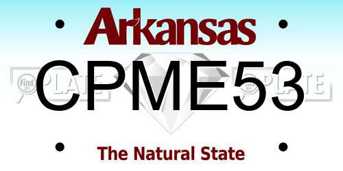 CPME53 Arkansas License Plate
