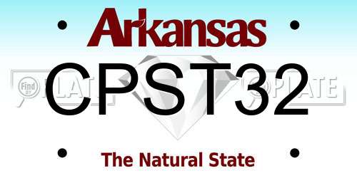 CPST32 Arkansas License Plate