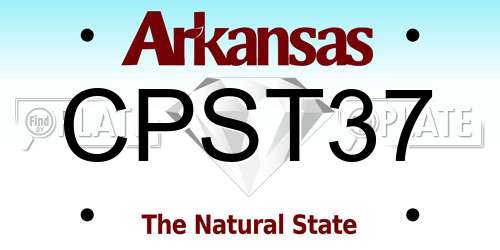CPST37 Arkansas License Plate
