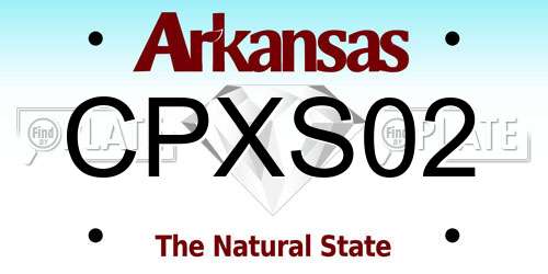 CPXS02 Arkansas License Plate