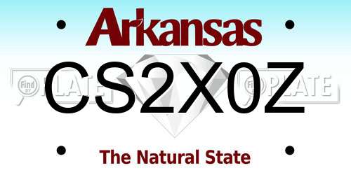 CS2X0Z Arkansas License Plate