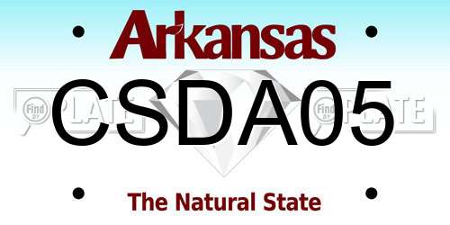 CSDA05 Arkansas License Plate