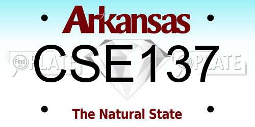 CSE137 Arkansas License Plate