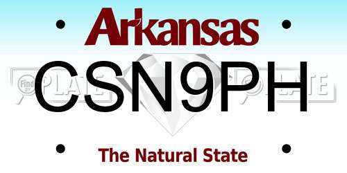 CSN9PH Arkansas License Plate