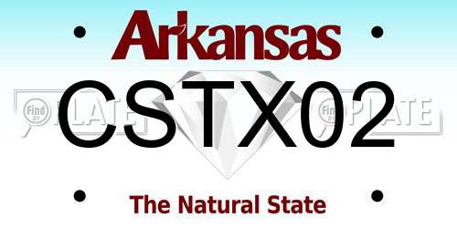 CSTX02 Arkansas License Plate