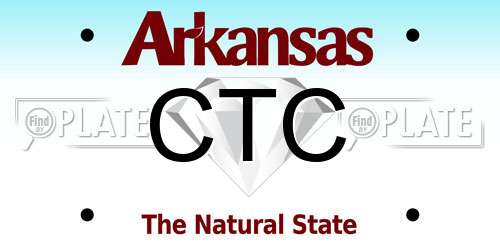 CTC Arkansas License Plate