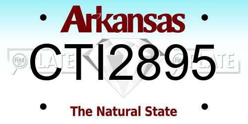 CTI2895 Arkansas License Plate